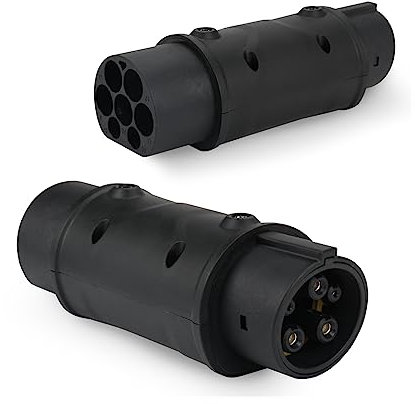 Opaltool EV Ladekabel Autoladegerät Adapter Typ 2 auf Typ 1, IEC 62196(Mennekes) auf SAE J1772 Autoladegerät Konverter Elektrofahrzeuge Ladeadapter