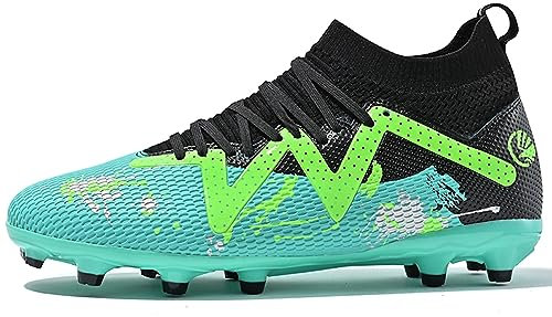 IFIKK Fußballschuhe Herren Spike Cleats Athletics Spikes Fußballschuhe Unisex-Kinder Fußballschuhe (Hoch Stil 22, Adult, Numeric_38, Numeric, eu_Footwear_Size_System, medium)