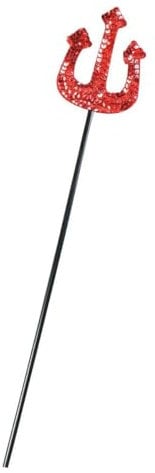 labreeze Red Devil Sequin Fork Glitter Trident Halloween Horror Fancy Dress Party Devil Costume Prop