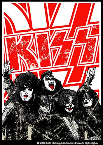 Pixel DemonMG Kiss 1 Rock Konzert Poster Retro Vintage A3