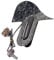 TOYANDONA Ply Loaded Pickguard Scratch Plate Assembly for Mandolin Single Coil Pickups Pots and Volume Tone Knobs Black