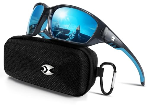 suoso Sports Polarized Sunglasses for Men: Womens UV400 Protection Sun Glasses Wrap Around Goggles for Fishing Driving TR90