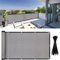Vocray 0,9x3M Balkon Sichtschutzzaun Abdeckung, Apartment Geländerschutzstoff,Schattierungsnetzgewebe für Terrasse, Hinterhof Veranda (Hellgrau)