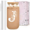 Personalized Tumbler, Monogrammed Can Glass Cups with Bamboo Lids and Straws, Customized Gifts for Women, Cute Design Initial Iced Coffee glasses, Custom Letter Mug, Birthday Bridesmaid, J