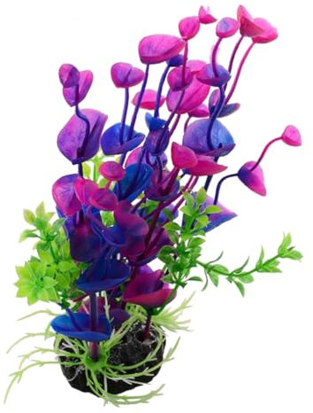 BESPORTBLE 2 Pièces Décor De Terrarium Simulé Aquarium d'eau Artificielle Plante sous- Plantes Artificielles Décor De Terrarium pour Reptiles Fausses Plantes Aquatiques Un Verre