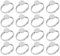 16pcs 12mm Ringrohling Basen Edelstahl Cabochon Ring Lünette Rohlinge Fingerringe Verstellbar Cabochon Fingerring Komponenten Flache Runde Pad Ring Basis Ergebnisse für DIY Schmuck Machen, 2 Farben, B