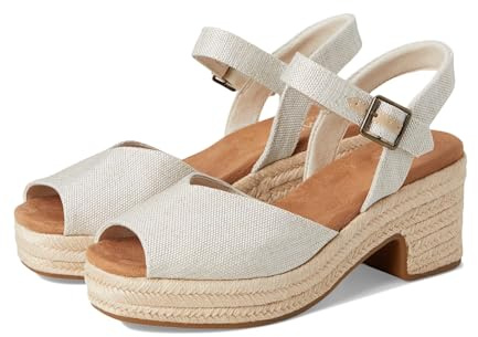 TOMS Damen Isla Peep ToeSandale mit Absatz