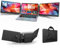Laptop Bildschirm Erweiterung,14 1080P Dreifacher tragbarer Laptop Screen Extender für 13 bis 16,5 Zoll Laptops mit Standfuß,2 Monitor und integrierten Lautsprechern,für MacOS/Windows/Chrome/Dex