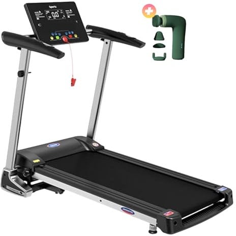 Kompaktes Laufband mit Massagegerät im Lieferumfang enthalten – ideal für Zuhause, Ganzkörpertraining und Entspannung nach dem Training