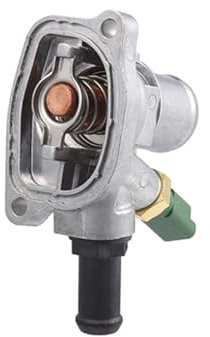 VBNYBA Car Thermostat Housing Compatible With Fiat 500 2007 2008 2009 2010 2011 2012 2013 2014 2015 2016 2017 2018 2019 2020 1 Pcs Thermostat Housing 55202371