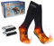 Jowenia Calcetines Térmicos, 5000mAh Batería Recargable Calcetines Eléctricos Térmicos para Mujeres Hombres, 3 Niveles de Calor Calcetines de Invierno de Algodón para Esquí, Ciclismo, Pesca, Camping,