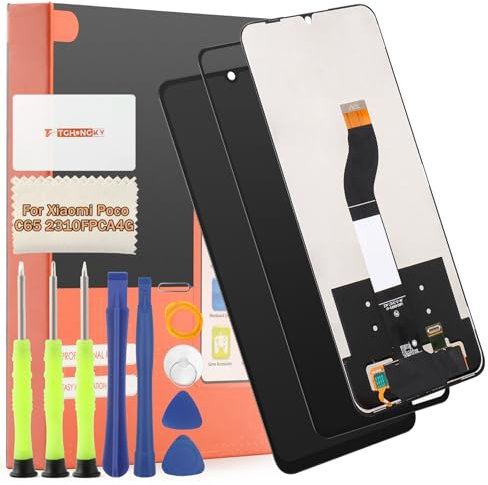 TGHongKy Pantalla para Xiaomi Poco C65 Pantalla Reemplazo para Poco C65 2310FPCA4G 2310FPCA4I Pantalla LCD Reemplazo Pantalla Táctil Digitalizador Asamblea de Reemplazo con Herramientas - [Negro]