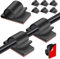Tomario V2 Cable Clips Self Adhesive, 40PCS USB HDMI Cable Wire Management Holder Round Cable Tidy Clips for Desk Wall Workshop Home Office Outdoors Light Christmas Fairy Light