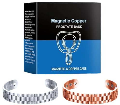 Zonoori 2 Stück Magnetring Copper, Magnetring Prostata Ring, Prostate Magnet Verbessert Die Durchblutung