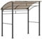 Outsunny 2.2 x 1.5 m BBQ Grill Gazebo Tent, Garden Grill with Metal Frame, Curved Canopy and 10 Hooks, Outdoor Sun Shade, Khaki