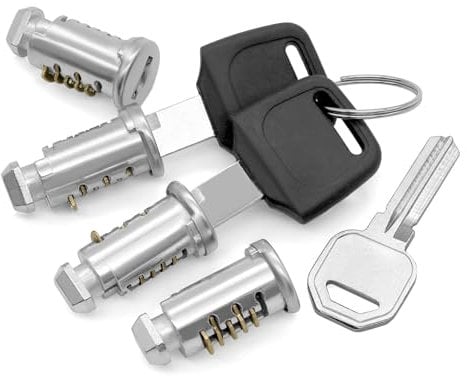 WYYFXY® Thule - Set di 4 serrature di sicurezza per portapacchi auto, cilindri di serratura, per cilindro serratura Thule