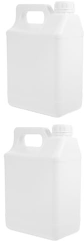 ULTECHNOVO 2 Piezas Barril de plástico dispensador de jabón automático Boquilla dispensando Tanque Gel Garrafa de Agua - Bidón plástico Jarra de Botella vacía Botella con Tapa Resina