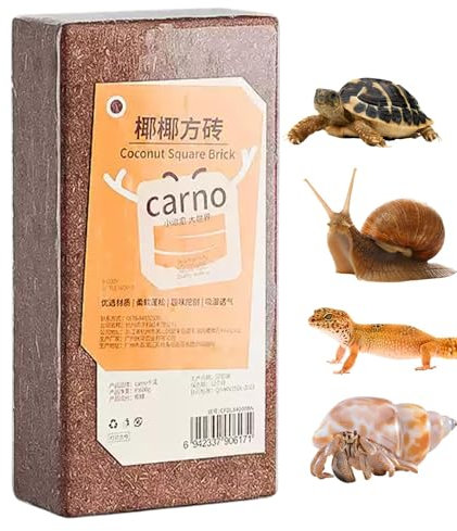 Kustimantu Coco Coir Ziegel, Coco Coir Ziegel,Aquariumsubstrat Schlangenbettbettgarten Boden | Reptilienpanzerzubehör Landschaftsbau Mulch für Geckos, Schildkröten, Frösche