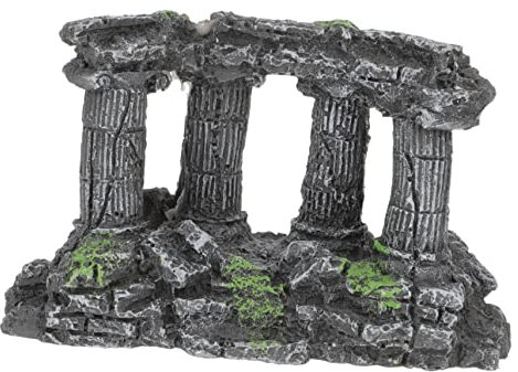 VILLCASE Römische Säule Aquarium-Dekoration Aus Harz Garnelenversteck Fisch Tank Ornament Aquarium Zubehör -unterstand -Landschaft