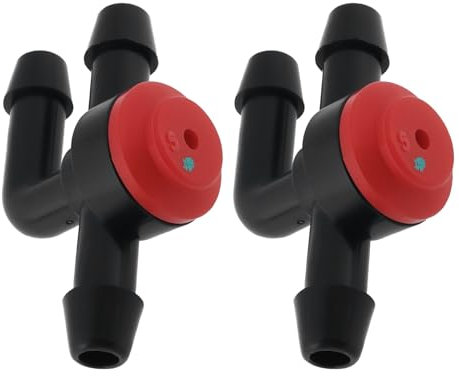 Briny River 2 Stück Scheibenwaschdüsen-Rückschlagventil 3-Wege-Anschluss Kompatibel mit Volvo 740 940 Kompatibel mit BMW JCW R50 1392074 5142740