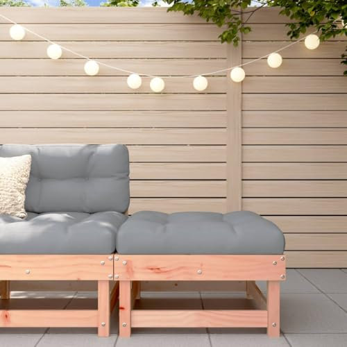 Gecheer Gartenhocker, Modular Gartenmöbel Lounge, Sitzhocker Hocker für Garten Terrasse Balkon, Holzhocker Fußhocker, Massivholz Douglasie