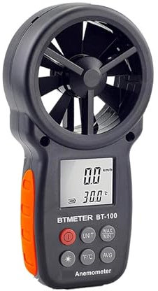 SVGVUBMUC BT-100 Digital Anemometer Handheld Wind Speed, Cold Wind Temperature Measuring Instrument