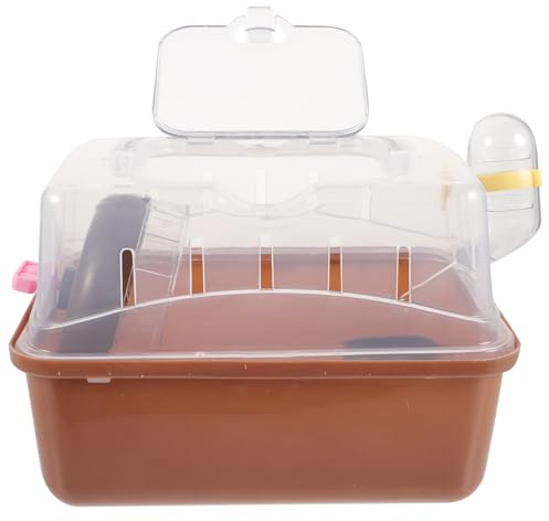 Toyvian Kleintierkäfig Tragbar Transparent Kunststoff Hamster Meerschweinchen Transportbox Für Outdoor Reise Kleintierkäfig Leicht Tragbar Sicher Für Hamster Chinchilla Und Kleine