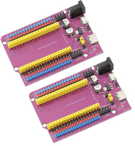 DEWOTHV ESP32 Breakout Board Lilafarbene 38-polige Erweiterungskarte IoT-Entwicklung NodeMCU-32S Serieller WLAN-Anschluss für ESP Microcontroller für Arduino (2er-Pack)