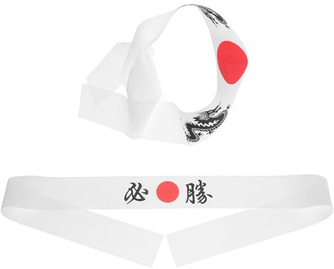 2 Stück-pack Hachimaki Stirnband aus Polyester, für Sushi Köche