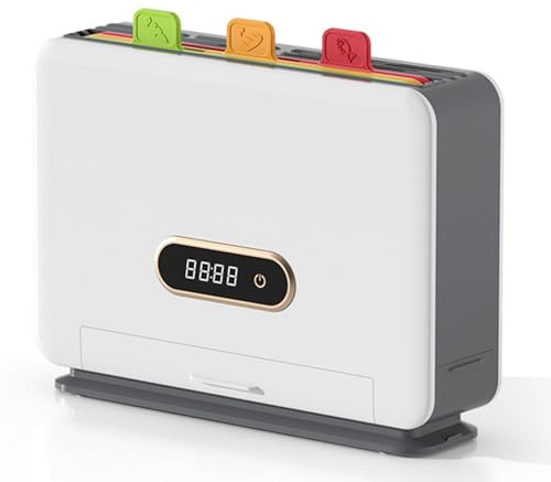 Schneidebrett- und Messer-Set mit UV-Sterilisation, selbstreinigendem Design, farbcodierten Brettern und Organizer für die Küche