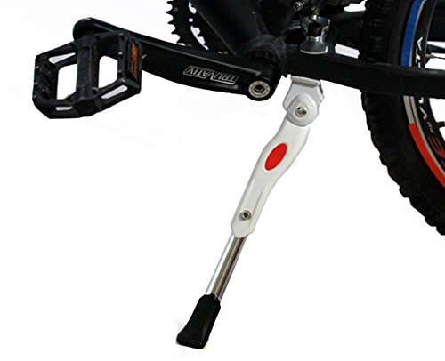 BlueSunshine Fahrrad-Kettenständer, 61 bis 66 cm, Aluminiumlegierung, Ständer für Mountainbikes, Rennräder, einfache Installation, verstellbare Länge 300-340 mm, weiß