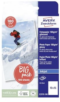 Avery Zweckform Fotopapier Classic Inkjet 10x15cm glänzend 180g