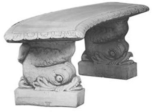 Casa Padrino Bank/Gartenbank Grau 140 x H. 45 cm - Gebogene Garten Beton Sitzbank Orientalischer Stil