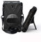 JZ 360 Degrees Kickstand Custodia Cover Compatible with Samsung Galaxy Tab Active 2 (SM-T390,T395,T397) Stand Custodia with Wrist Strap And Shoulder Strap - Black