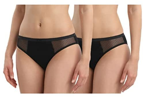 Dim Perioden Unterwäsche Dim Protect Starke Blutung Damen x2, Black, S