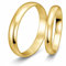 123traumringe Eheringe in 333 Gold I Edle Partnerringe mit Etui I Gravierbare Eheringe mit Ringgröße 50-72mm I Damenring in 3mm Breite + Herrenring in 4mm Breite & 1,3mm Stärke I P21/P22