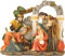 Dekoprojekt Krippenfiguren, mit Stall 14 cm