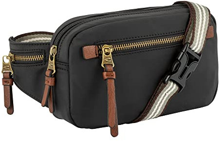 camel active Bari Damen Gürteltasche Bauchtasche Klein Schwarz