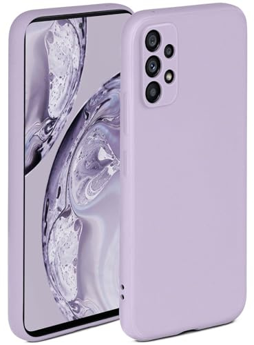 ONEFLOW Soft Case für Samsung Galaxy A53 5G Hülle aus Silikon mit Kameraschutz, Silikonhülle mit erhöhtem Schutz fürs Display, Backcover Schutzhülle, weiche Handyhülle, Flieder