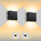 kioooki Wandleuchte Innen, 12W Wandlampe Innen mit Einstellbarem Up-Down-Design und Abstrahlwinkel, LED Wandbeleuchtung in Warmweiß 2700K für Schlafzimmer, Wohnzimmer, Flur, Balkon, Treppen…