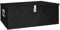 vidaXL Black Storage Box, 100x55x37 cm, Lightweight Aluminium Design, Rust-Resistant, Lockable System, Ideal for Tool & Accessory Storage, Camping Trips