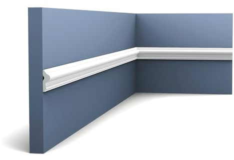 Panel Moulding Orac Decor PX201 AXXENT Decorative Moulding Stucco Moulding Timeless Classic Design White 2 m