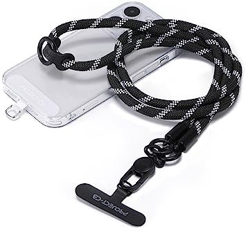 project-cb Phone Lanyard×1,Phone Tether Tab×2, Crossbody Cell Phone Lanyard,Rope Lanyard,Universal Adjustable Phone Strap(Blackshadow)