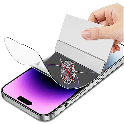 Snailcanfly 2Pcs Anti-fingerprint Matte Hydrogel Film for iPhone 14 Pro Max 6.7 High Sensitive Anti-glare Protective Film Explosion Proof Flexible TPU Screen Protectors NO Tempered Glass