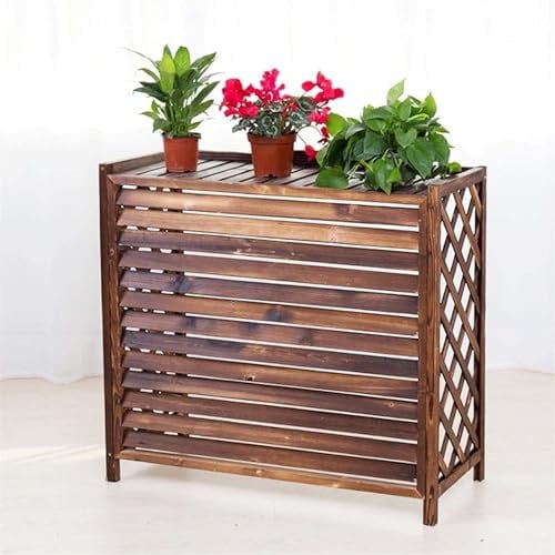 Estante De Aire Acondicionado Oculto For Exteriores, Carcasa De Cubo De Basura, Persiana, Estante De Flores, Divisor De Espacio, Estante De Exhibición De Plantas For Balcón ( Size : 86x35x80cm )