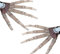 Halloween Articulated Fingers,Articulated Finger Puppets Toys,3D Printed Articulated Finger Extensions Halloween Cosplay,Halloween Cosplay Prop Gear,As Flexible as Your Own Fingers (White-1 Pair)