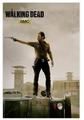 EMIGOS The Walking Dead Poster auf Leinwand, Schlafzimmer, Dekoration, Sport, Landschaft, Büro, Raumdekoration, Geschenk, ungerahmt, 30 x 45 cm