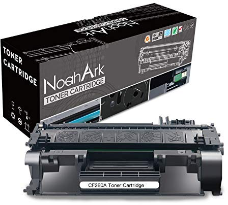NoahArk Kompatible CF280A 80A Tonerkartusche Ersatz für HP Laserjet Pro 400 M401dn M401dw M401n M401a M401d M401dne MFP M425dn MFP M425dw Drucker (1 Packung Schwarz)