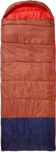 McKINLEY Unisex – Erwachsene Comfort II 10 Schlafsack, Red Rust/Navy Dark, 195R