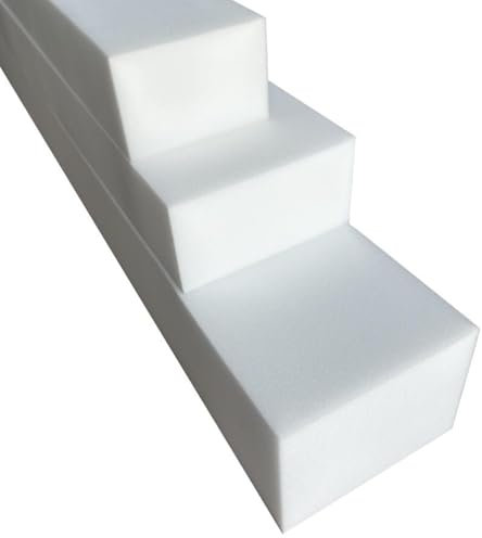 All4All Matratzenverlängerung – Zusatzmatratze - Schaumstoff zuschnitt - Matratzenkeil - Bett Lückenfüller, Matratzenausgleich – Matratzenverbinder - Matratzenverbreiterung - RG25/44-20x20x200cm